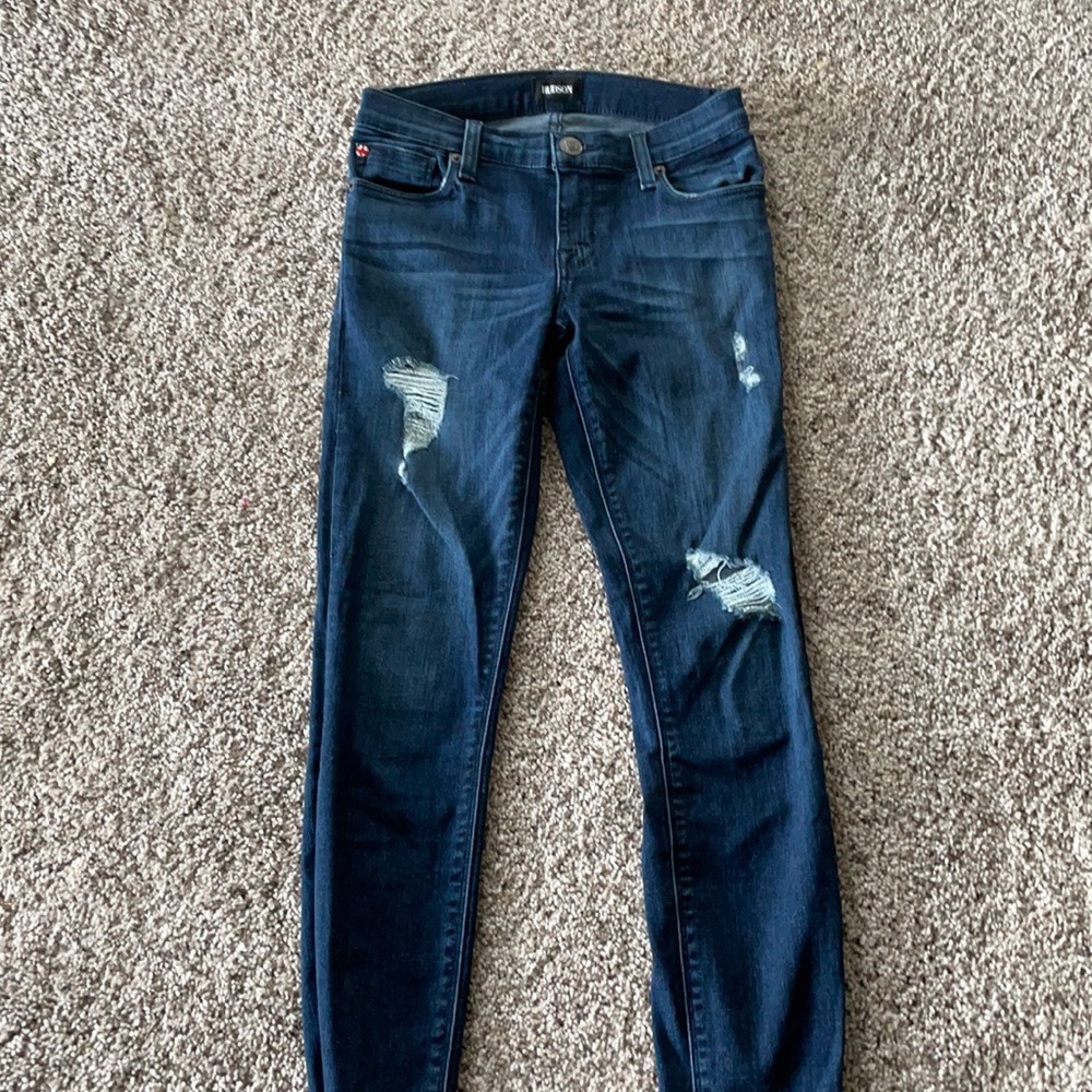 Hudson ripped skinny jeans
